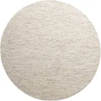 NATURL. Tapis en laine rond | Bliss Beige/Chiné | Ø 120cm | Beige | Rond | Tapis