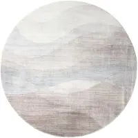 FRAAI Tapis rond moderne | Field Taupe | Ø 160cm | Taupe | Rond | Tapis