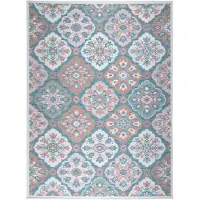 De Onlinewinkelier b.v. Volero - Tapis d'Extérieur Bohème - Vedra Tile Bleu - 240x340cm
