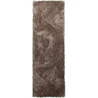 NATURL. Tapis de couloir lavable | Blaze Taupe | 80x250cm | Taupe | Tapis de couloir | Tapis
