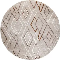 FRAAI Tapis berbère rond | Blend Diamond Beige | Ø 160cm | Beige | Rond | Tapis