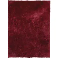 FRAAI Tapis lavable à poils longs | Ziggy Rouge | 80x150cm | Rouge | Rectangulaire | Tapis