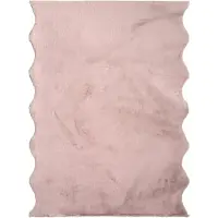 NATURL. Tapis doux à poils longs | Comfy Supreme Wavy Rose | 200x290cm | Rose | Rectangulaire | Tapis