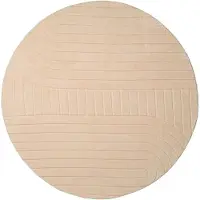 FRAAI Tapis scandinave rond | Charm Arches Beige | Ø 230cm | Beige | Rond | Tapis