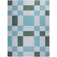 FRAAI Tapis d'intérieur et d'extérieur rétro | Pop Cubes Vert | 160x230cm | Vert | Rectangulaire | Tapis