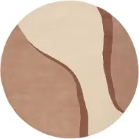 Studio Clarice Tapis rond en laine – Vienna Rose | Ø 200cm | Rose | Laine | Rond