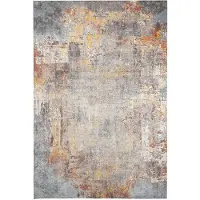 FRAAI Tapis moderne | Bush Bleu/Multicolore | 80x150cm | Bleu | Rectangulaire | Tapis