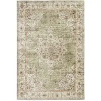 FRAAI Tapis d'extérieur vintage | Santo Medallion Vert | 200x290cm | Vert | Rectangulaire | Tapis d'extérieur