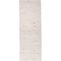 NATURL. Tapis de couloir en laine | Feline Blanc/Chiné | 70x250cm | Crème | Laine | Tapis de couloir