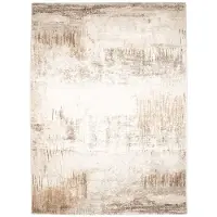 Studio Clarice Tapis abstrait | Xavier Scratch Taupe/Gris | 133x195cm | Gris | Polypropylène | Rectangulaire