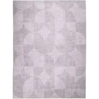 FRAAI Tapis d'extérieur abstrait | Groovy Tiles Gris | 120x170cm | Gris | Rectangulaire | Tapis d'extérieur