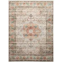 FRAAI Tapis d'intérieur et d'extérieur | kairo Medallion Crème/Multicolore | 200x290cm | Crème | Polyester | Rectangulaire