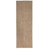 FRAAI Tapis de balcon | Malta Melange Naturel | 80x350cm | Crème | Tapis de couloir | Tapis