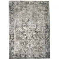 FRAAI Tapis vintage | Lugan Vert/Gris | 80x150cm | Gris | Rectangulaire | Tapis