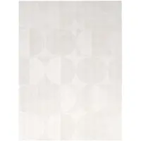 Studio Clarice Volero - Tapis en Laine - Giselle Cercles Blanc - 160x230cm