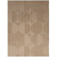 Studio Clarice Tapis en laine | Giselle Circles Beige | 220x330cm | Crème | Rectangulaire | Tapis