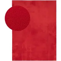NATURL. Tapis lavable | Vivid Rouge | 200x280cm | Rouge | Rectangulaire | Tapis