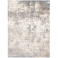 FRAAI Tapis abstrait lavable | Misha Grunge Crème/Gris | 230x330cm | Gris | Rectangulaire | Tapis