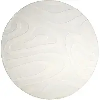 FRAAI Tapis scandinave rond | Charm Shapes Blanc | Ø 200cm | Blanc | Rond | Tapis