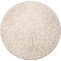 NATURL. Tapis Rond Fluffy – Bobby Crème | Ø 160cm | Crème | Rond | Tapis