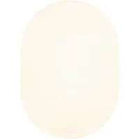NATURL. Tapis en laine ovale | Feline Blanc | 205x305cm | Blanc | Laine | Ovale