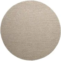 NATURL. Tapis en laine rond | Bliss Beige/Marron | Ø 120cm | Marron | Rond | Tapis