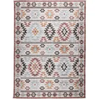 FRAAI Tapis d'extérieur kilim | Lira Diamond | 80x150cm | Multicolore | Rectangulaire | Tapis d'extérieur