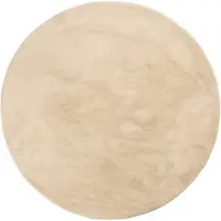 NATURL. Tapis rond à poils courts – Cozy Beige | Ø 200cm | Beige | Rond | Tapis