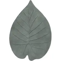 Little Olly Tapis lavable enfant – Coco Feuille Vert Foncé | 100x150cm | Vert | Forme libre | Tapis enfants