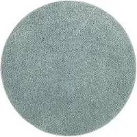 NATURL. Tapis rond à poils longs – Wish Bleu/Vert | Ø 160cm | Turquoise | Polypropylène | Rond