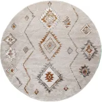 FRAAI Tapis berbère rond | Blend Aztec Beige | Ø 120cm | Beige | Rond | Tapis