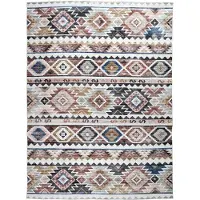 FRAAI Tapis d'extérieur kilim | Lira Inca | 140x200cm | Multicolore | Rectangulaire | Tapis d'extérieur