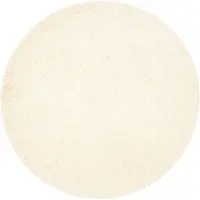 NATURL. Tapis rond à poils longs – Wish Crème | Ø 140cm | Crème | Rond | Tapis