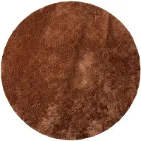 NATURL. Tapis rond lavable | Clean Rouille | Ø 160cm | Marron | Rond | Tapis