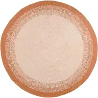 Studio Clarice Tapis rond intérieur & extérieur – Florence Terra | Ø 120cm | Terracotta | Rond | Tapis