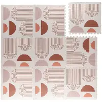 Little Olly Tapis puzzle en mousse | Alfie XL Arches Crème/Multicolore | 180x180cm | Multicolore | Rectangulaire | Tapis enfants