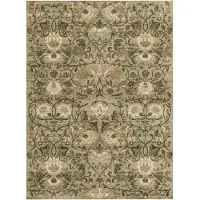 FRAAI Tapis floral | Rosie Vert | 140x200cm | Vert | Polyester | Rectangulaire