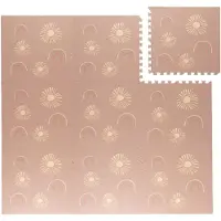 Little Olly Tapis puzzle en mousse | Alfie XL Sun Rose | 180x180cm | Rose | Rectangulaire | Tapis enfants