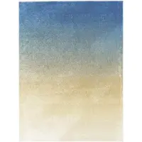 Studio Clarice Tapis abstrait – Mellow Bleu/Jaune | 160x230cm | Bleu | Rectangulaire | Tapis