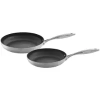 Scanpan CTX batterie de cuisine ø 24 & 28 cm - compatible avec toutes les sources de chaleur - revêtement antiadhésif standard