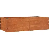 Merkloos Jardin surélevé en acier Corten, dimensions 160 x 80 x 45 cm
