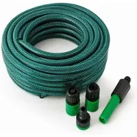 Merkloos Tuyau d'arrosage de 30 mètres - Tuyau en PVC flexible - Léger - Durable - Sans pliures - Résistant aux UV et au gel - Tuyau d'eau