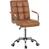 Merkloos Chaise de bureau avec accoudoirs amovibles et réglage en hauteur