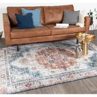 FRAAI Tapis vintage | Azara Bleu Clair | 80x150cm | Bleu | Rectangulaire | Tapis