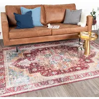 FRAAI Tapis vintage | Azara Rouge | 270x370cm | Rouge | Rectangulaire | Tapis