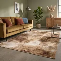 FRAAI Tapis moderne | Strong Or | 140x200cm | Doré | Rectangulaire | Tapis