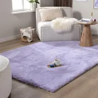 FRAAI Tapis doux à poils longs | Comfy Supreme Lilas | 200x290cm | Violet | Rectangulaire | Tapis