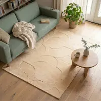 FRAAI Tapis scandinave | Charm Circles Beige | 140x200cm | Beige | Rectangulaire | Tapis