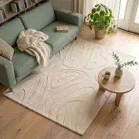 FRAAI Tapis scandinave | Charm Shapes Beige | 120x170cm | Beige | Rectangulaire | Tapis
