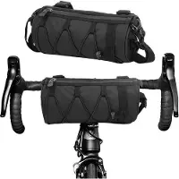 Unyqoos Sacoche de guidon étanche Ibzoa pour vélo – 2,5 L, nylon, 24 x 10 cm, fermeture éclair étanche et fixation facile au guidon – pour vélo de route, VTT et vélo électrique